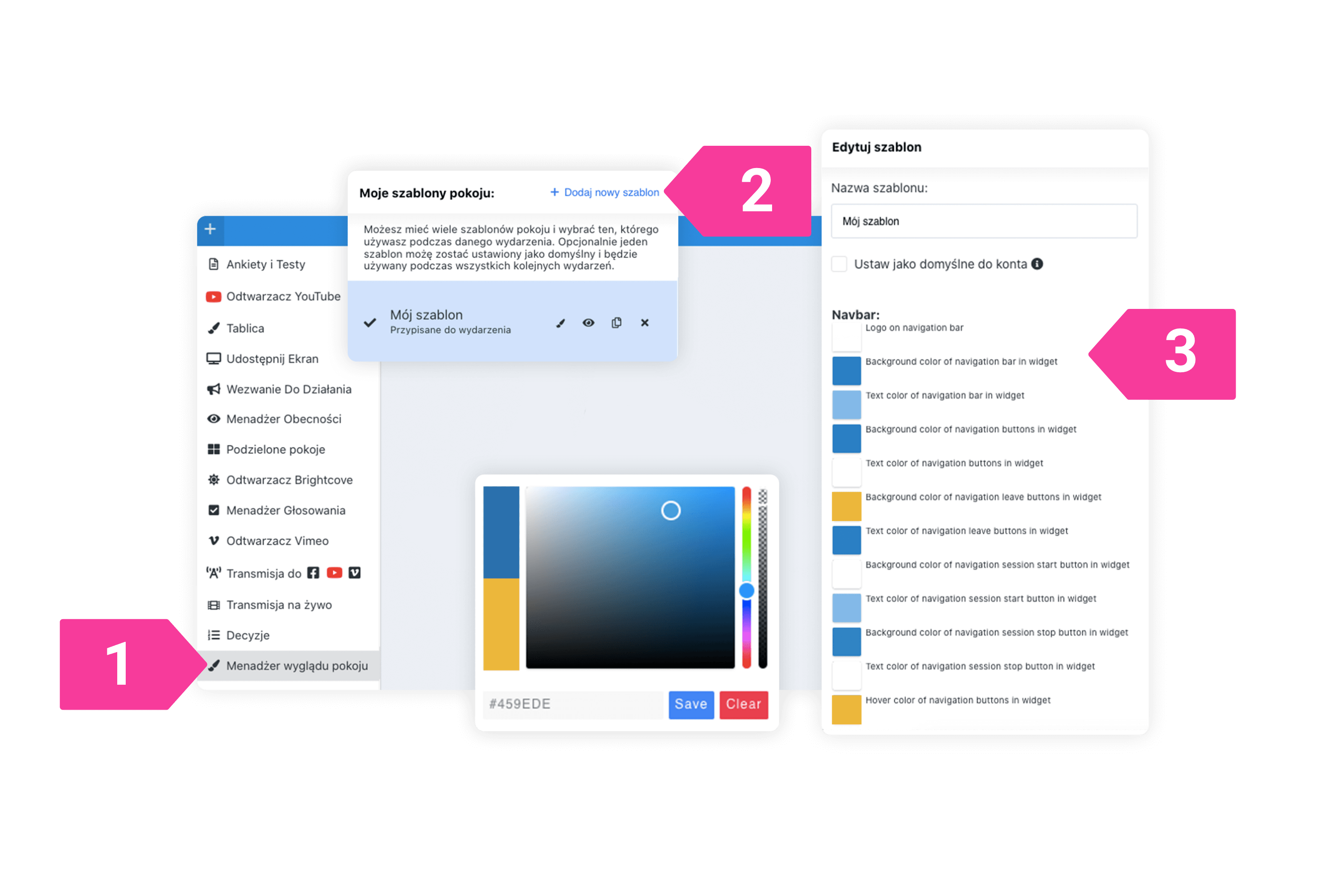 branding pokoju webinarowego