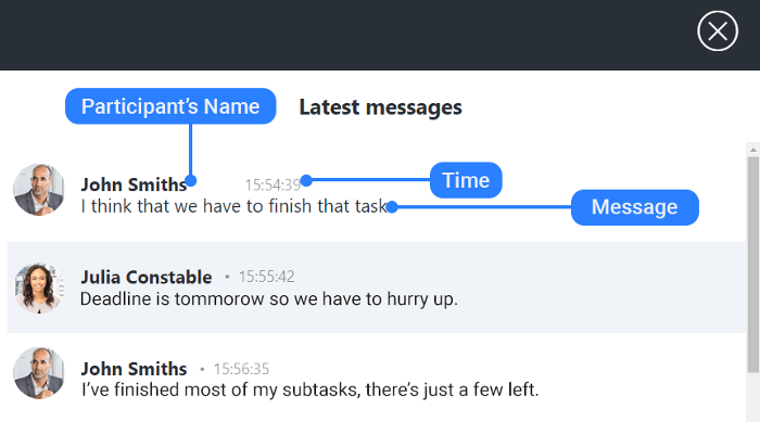 LiveWebinar Chat History