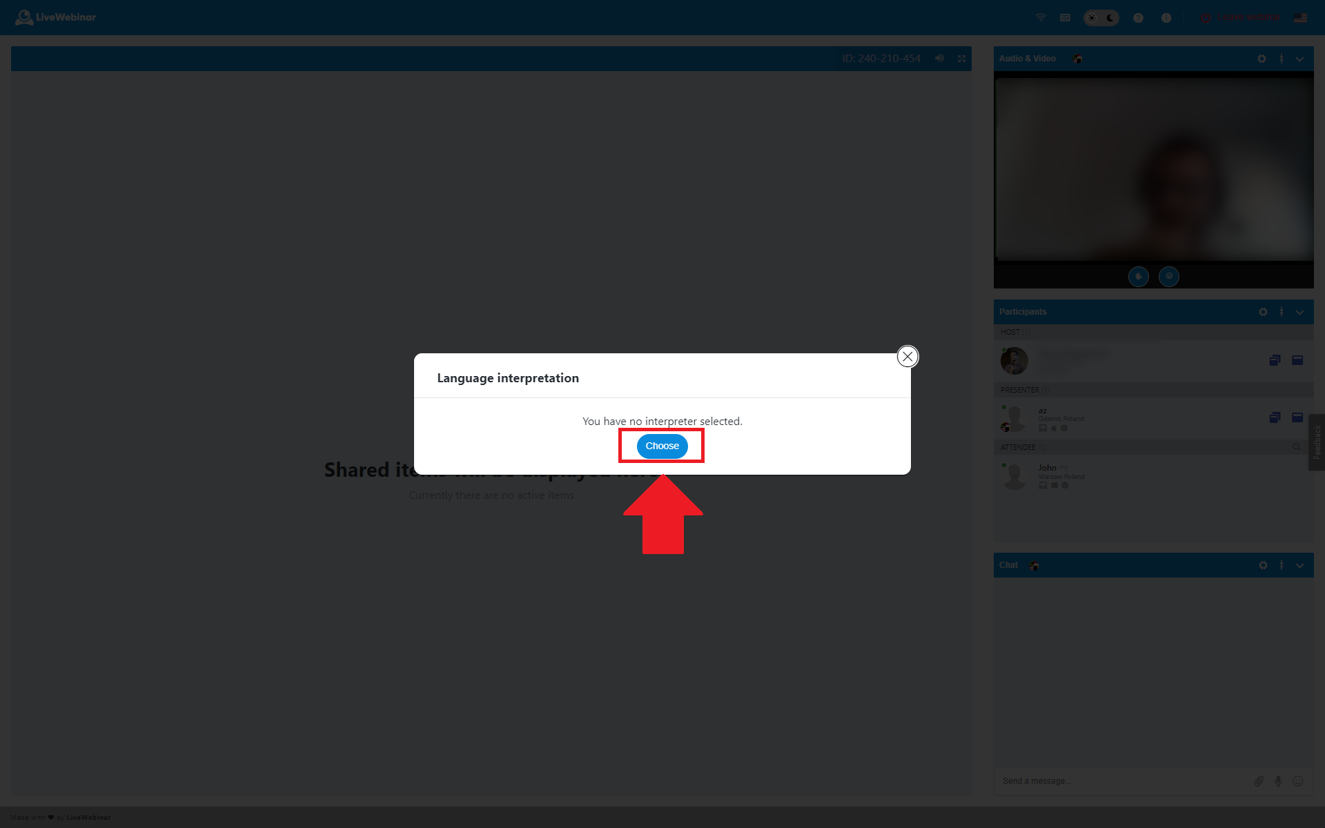 How to Use Language Interpretation as an Attendee in LiveWebinar
