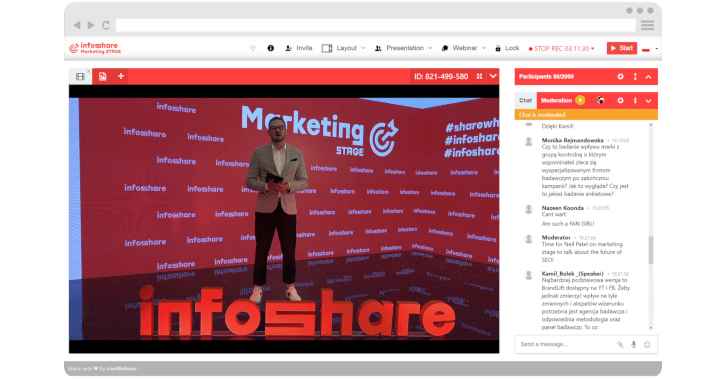 Host <span class="font-weight-bold">engaging hybrid and virtual events</span> without effort